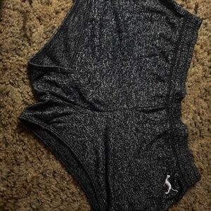 Black Small sleep shorts brand pink